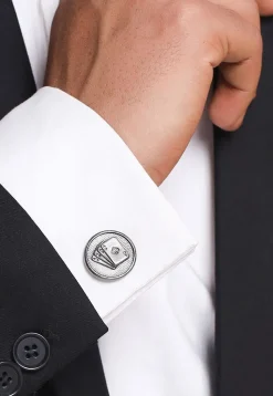 Aces Rule Metallic Cufflink Pair