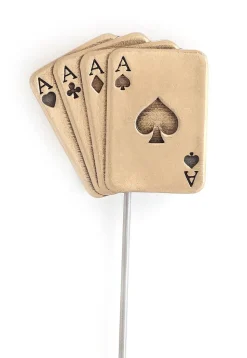 Aces Rule Metallic Lapel Pin