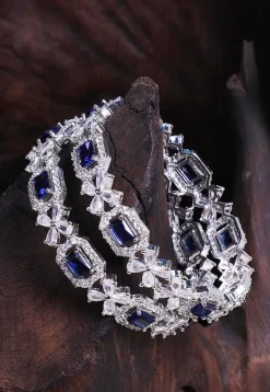 American Diamond Studded Bangle Pair