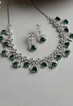 American Diamond Studded Necklace Set