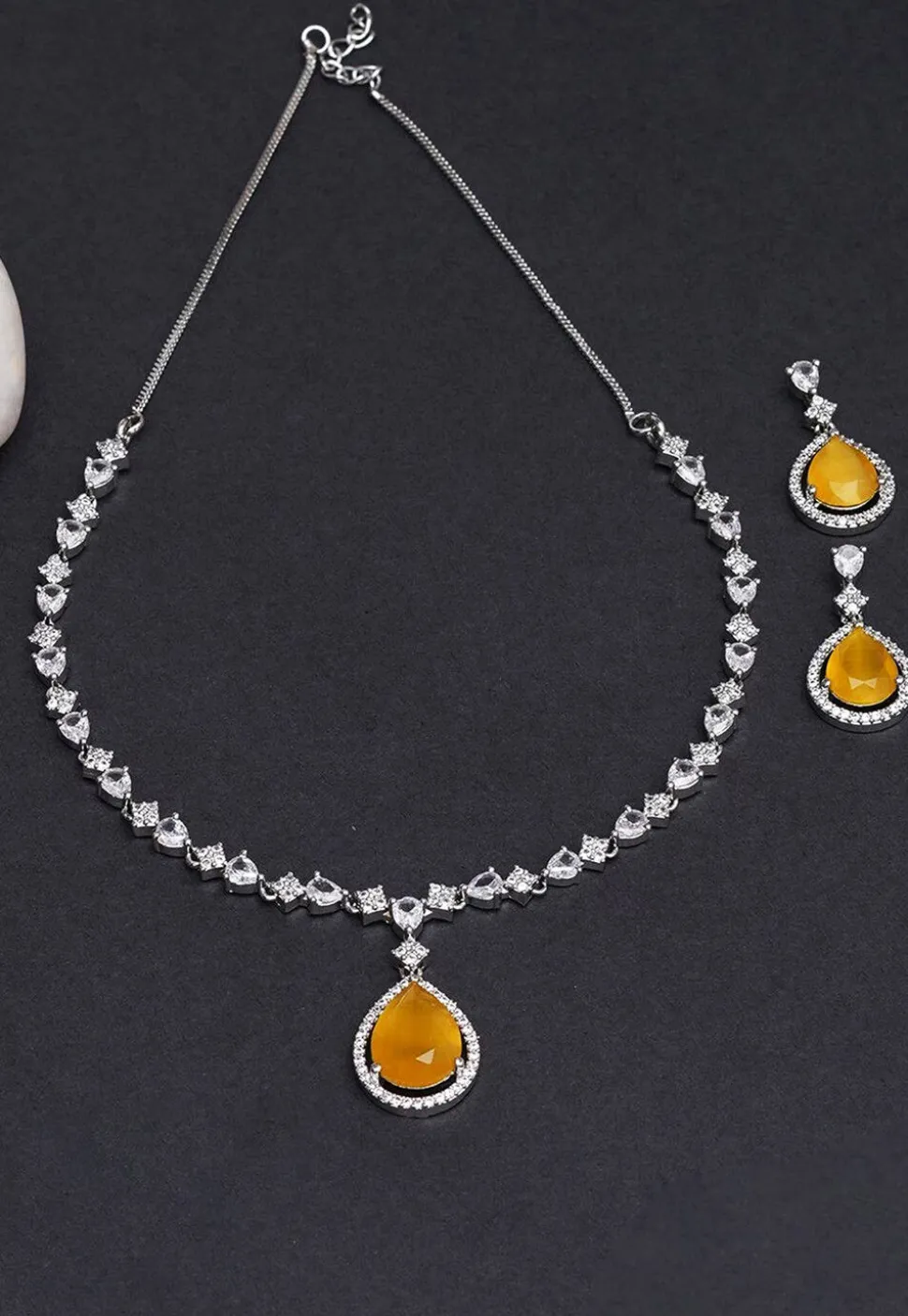 American Diamond Studded Necklace Set