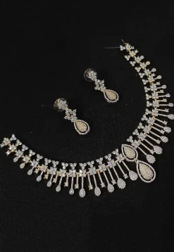 American Diamond Studded Necklace Set