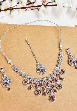 American Diamond Studded Necklace Set