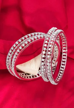 American Diamond Studded Bangle Pair