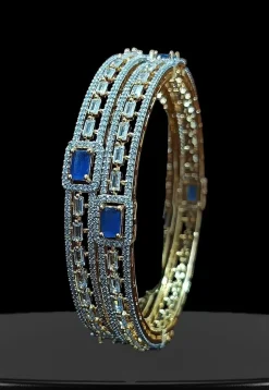 American Diamond Studded Bangle Pair