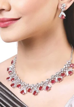 American Diamond Studded Necklace Set