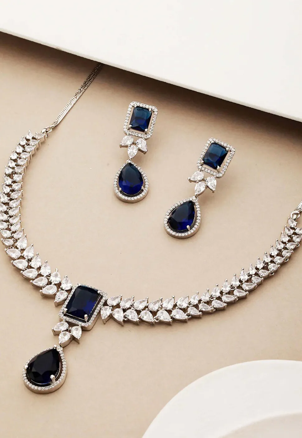 American Diamond Studded Necklace Set