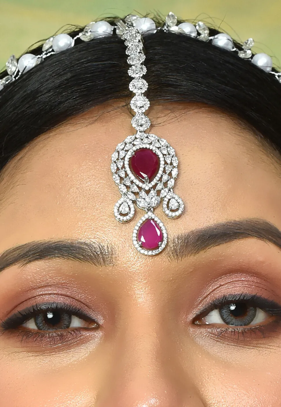 American Diamond Studded Choker Necklace Set