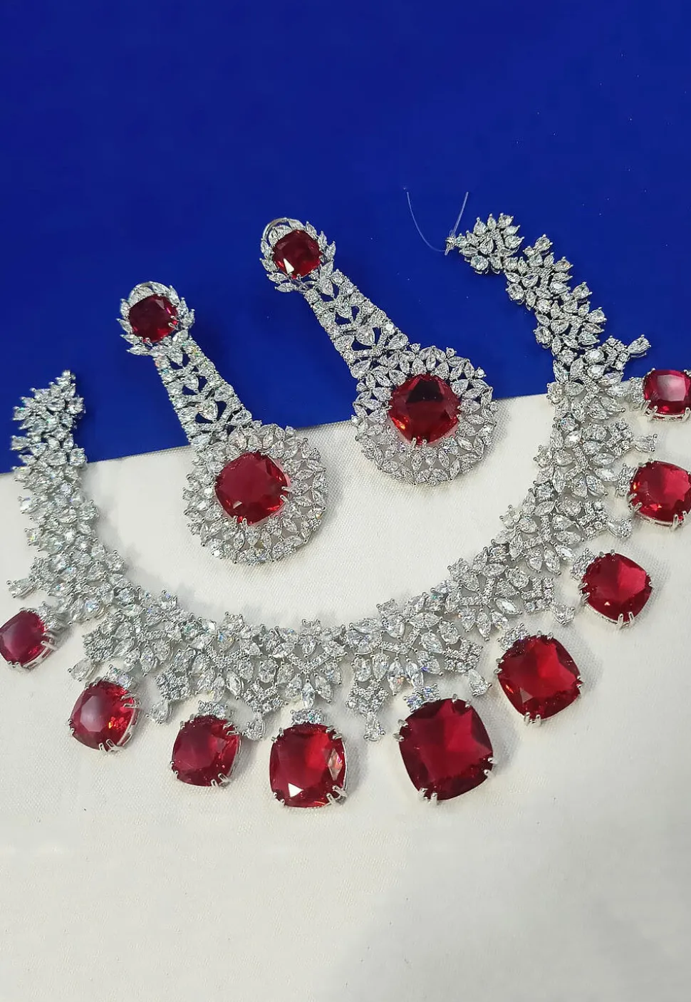 American Diamond Studded Necklace Set