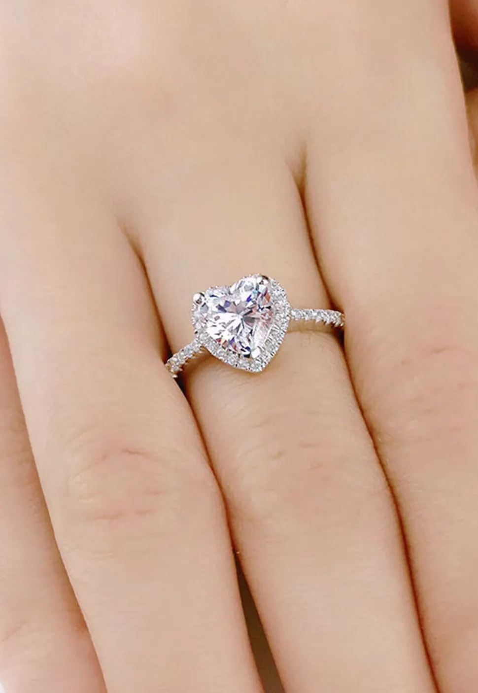 American Diamond Studded Adjustable Ring