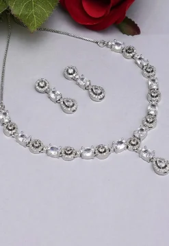 American Diamond Studded Necklace Set