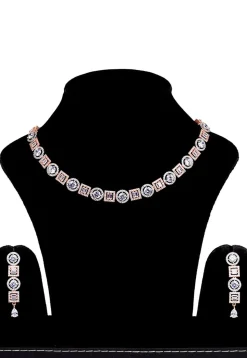 American Diamond Studded Necklace Set