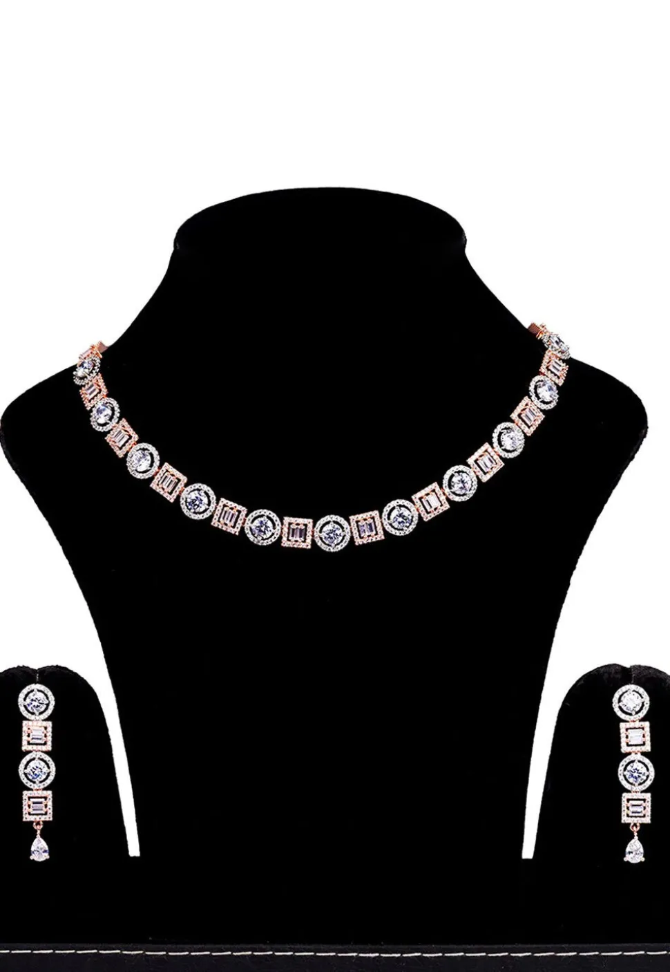 American Diamond Studded Necklace Set