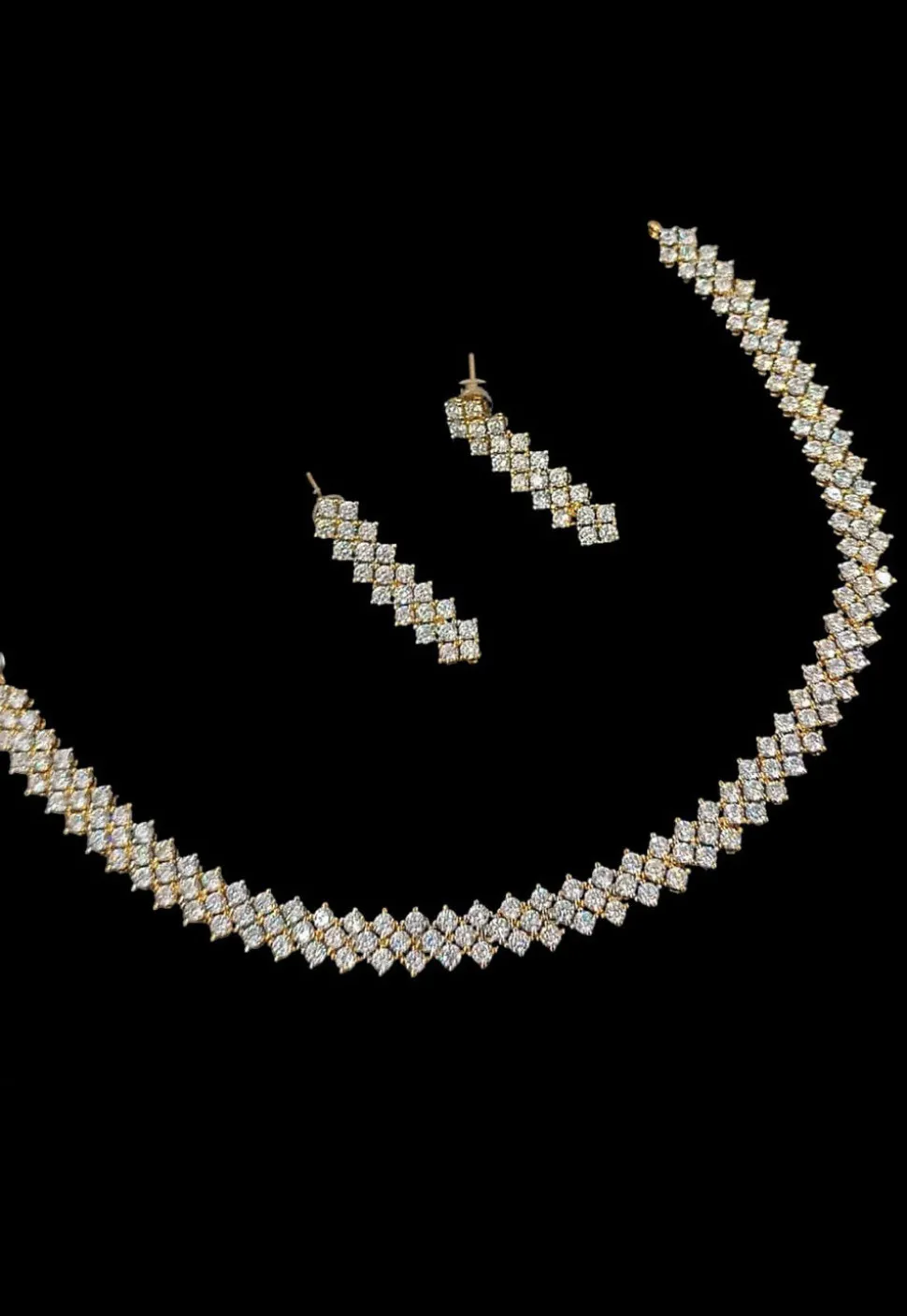 American Diamond Studded Necklace Set