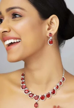 American Diamond Studded Necklace Set