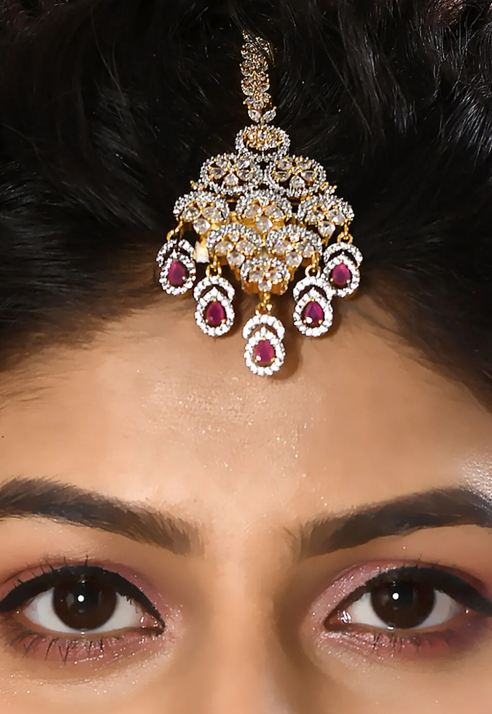 American Diamond Studded Choker Necklace Set