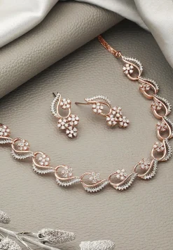 American Diamond Studded Necklace Set