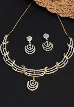 American Diamond Studded Necklace Set