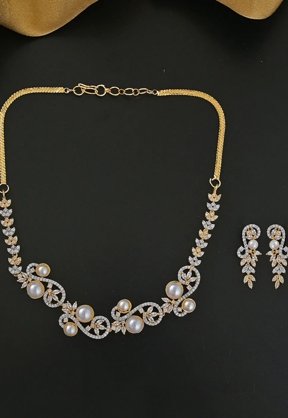 American Diamond Studded Necklace Set