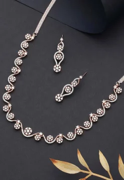 American Diamond Studded Necklace Set