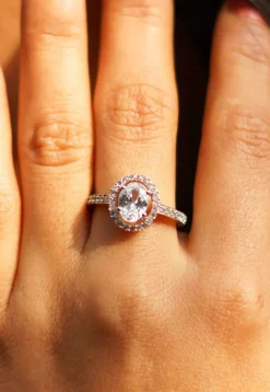 American Diamond Studded Adjustable Ring