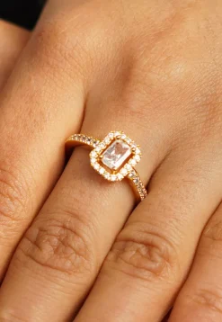 American Diamond Studded Adjustable Ring