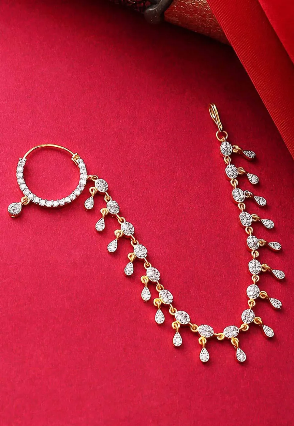 American Diamond Studded Nose Ring