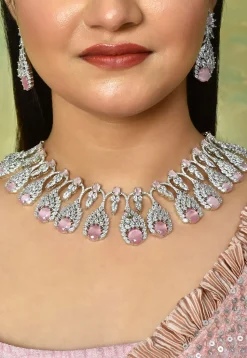 American Diamond Studded Necklace Set