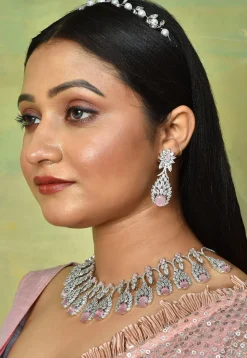 American Diamond Studded Necklace Set