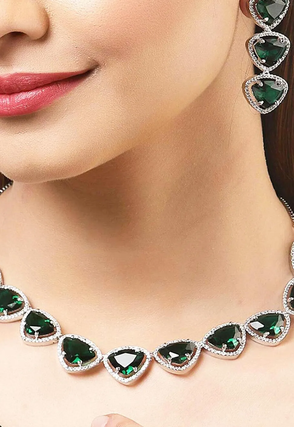 American Diamond Studded Necklace Set