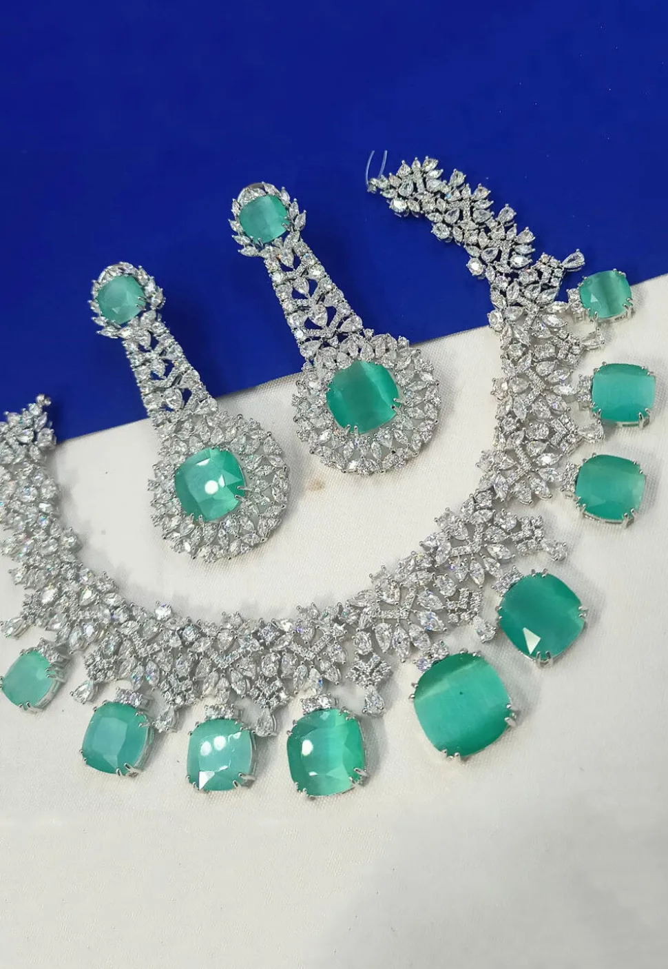 American Diamond Studded Necklace Set