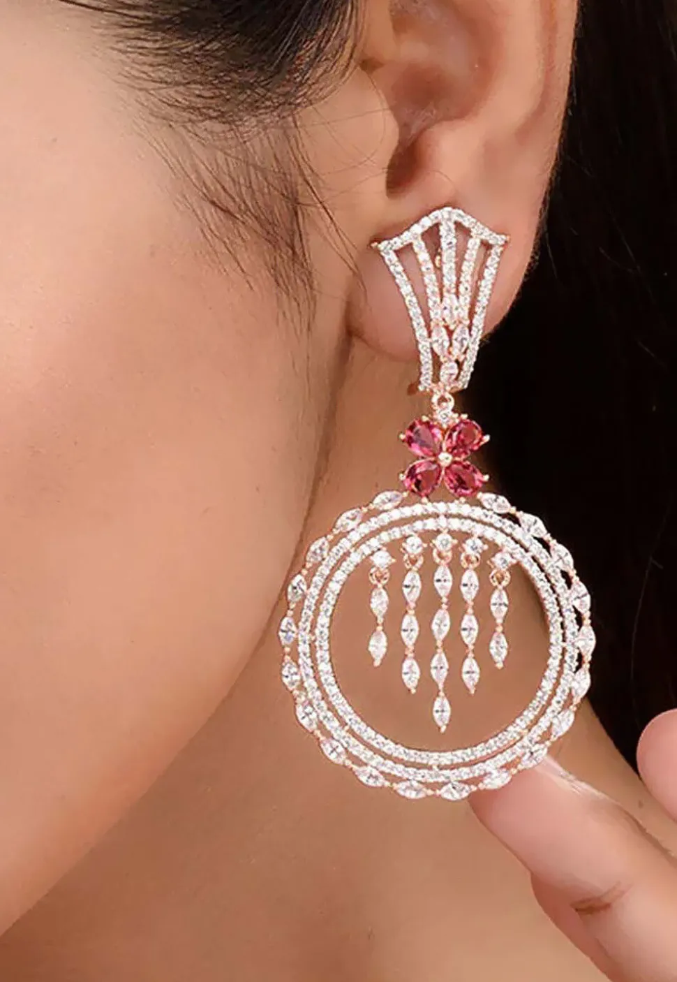 American Diamond Studded Earrings