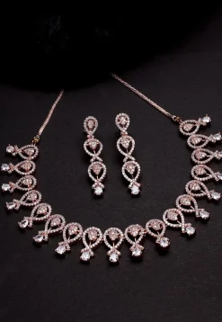 American Diamond Studded Necklace Set