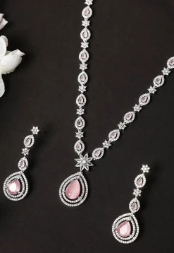 American Diamond Studded Necklace Set
