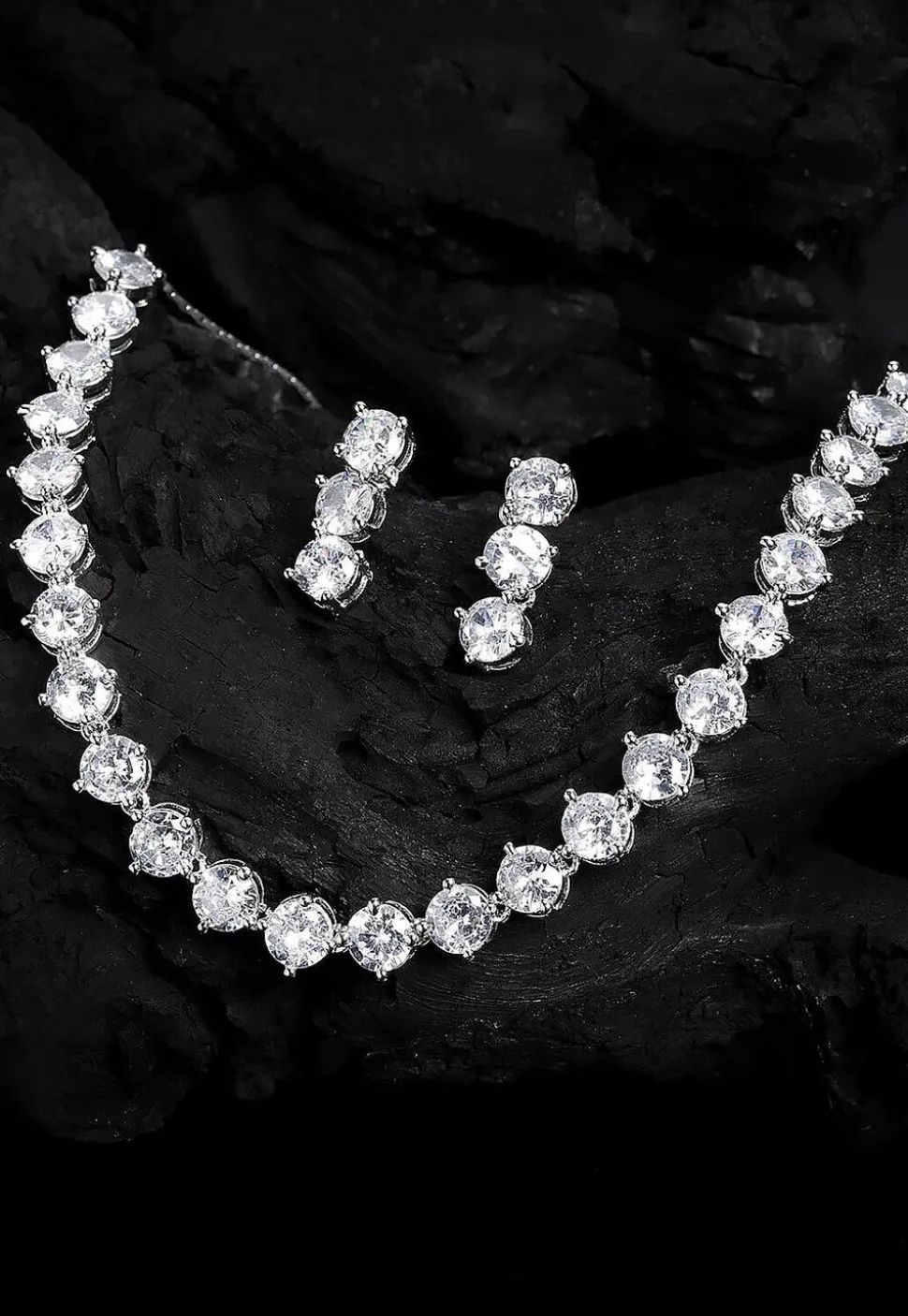 American Diamond Studded Necklace Set
