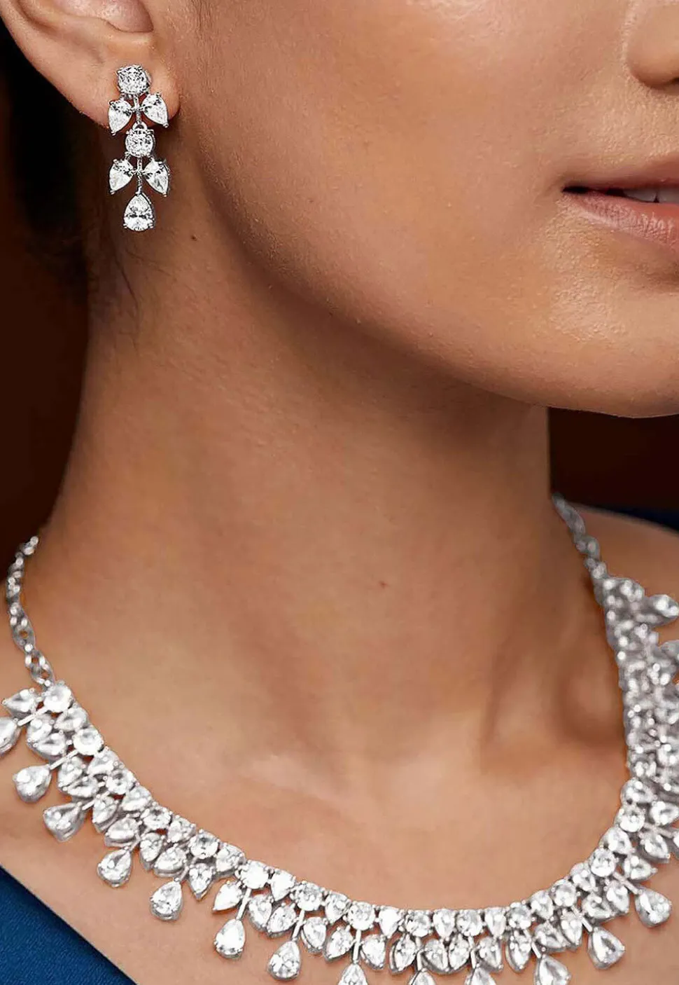 American Diamond Studded Necklace Set