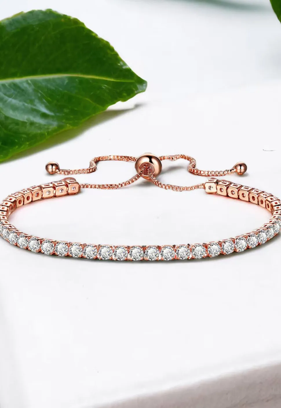 American Diamond Studded Adjustable Bracelet