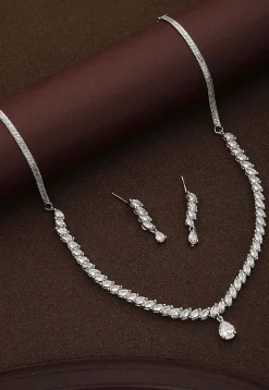 American Diamond Studded Necklace Set