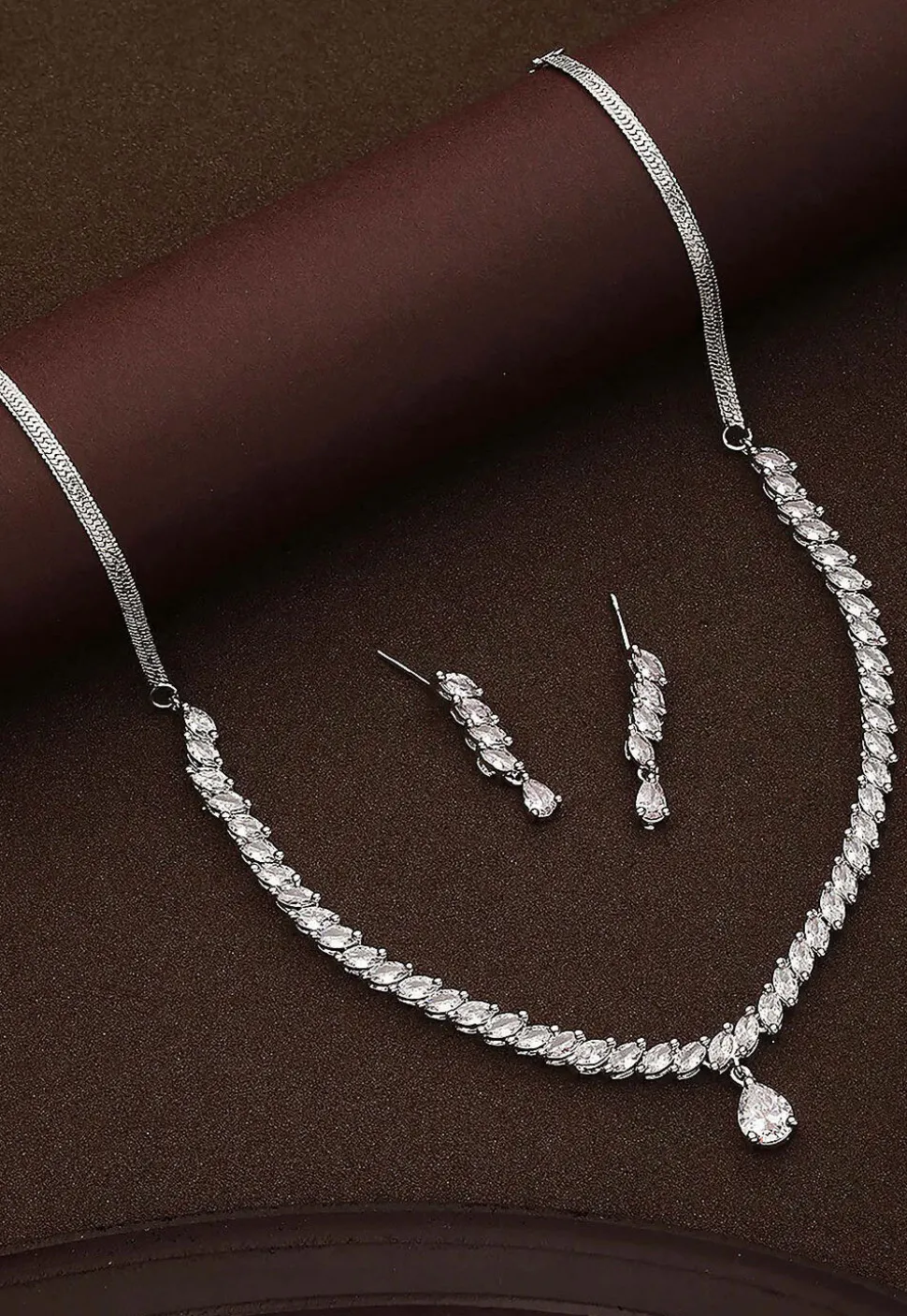 American Diamond Studded Necklace Set