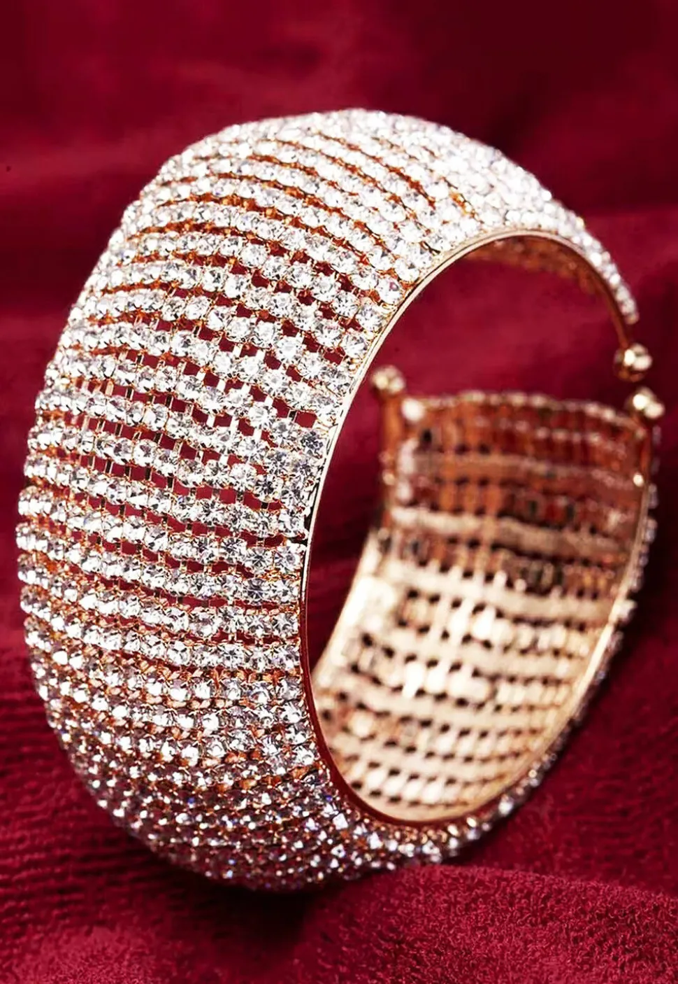 American Diamond Studded Openable Bracelet