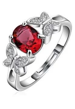 American Diamond Studded Adjustable Ring