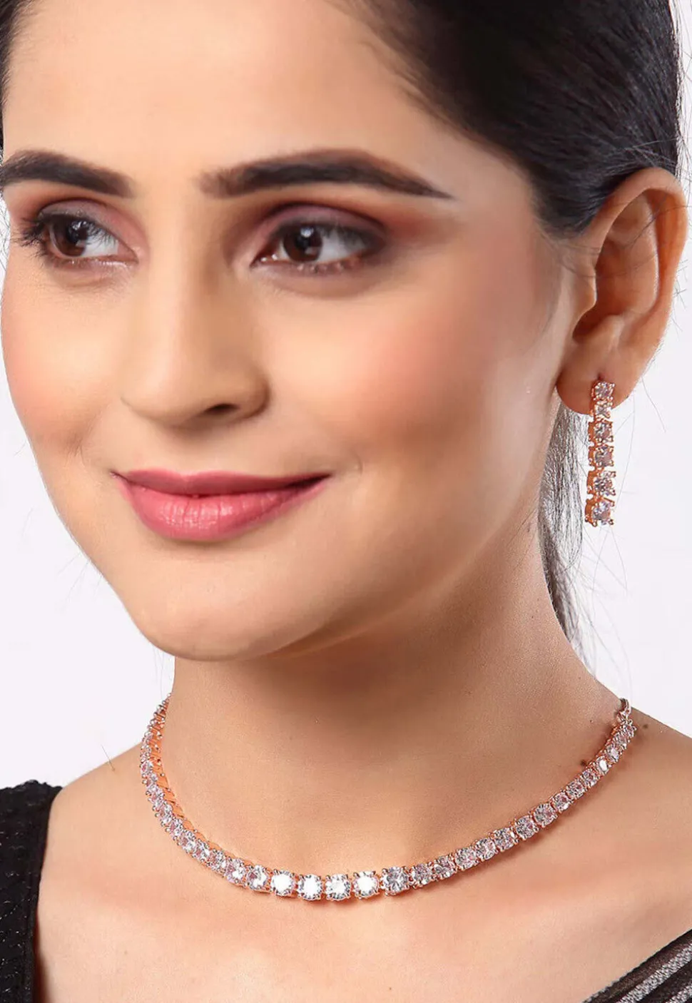American Diamond Studded Necklace Set