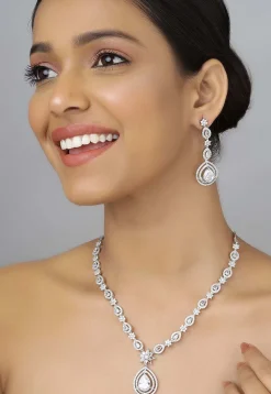 American Diamond Studded Necklace Set