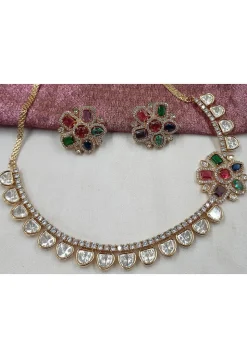 American Diamond Studded Necklace Set