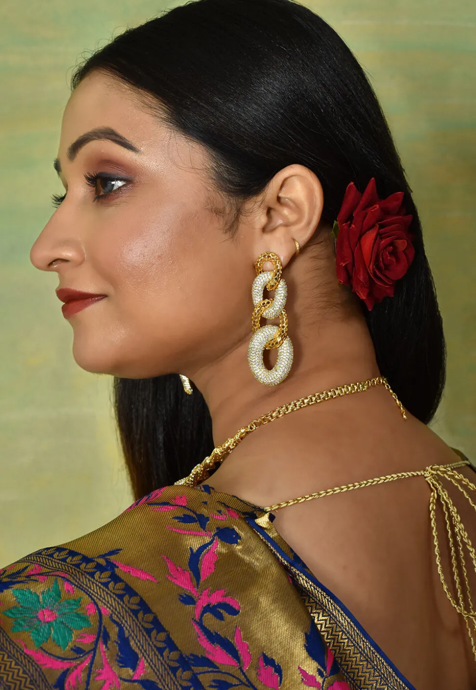 American Diamond Studded Necklace Set