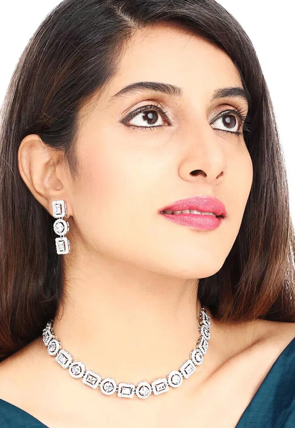 American Diamond Studded Necklace Set