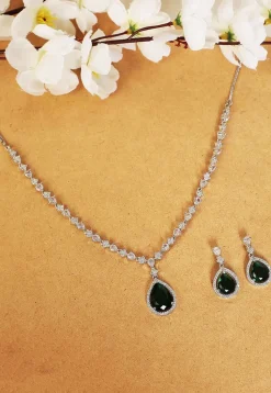 American Diamond Studded Necklace Set
