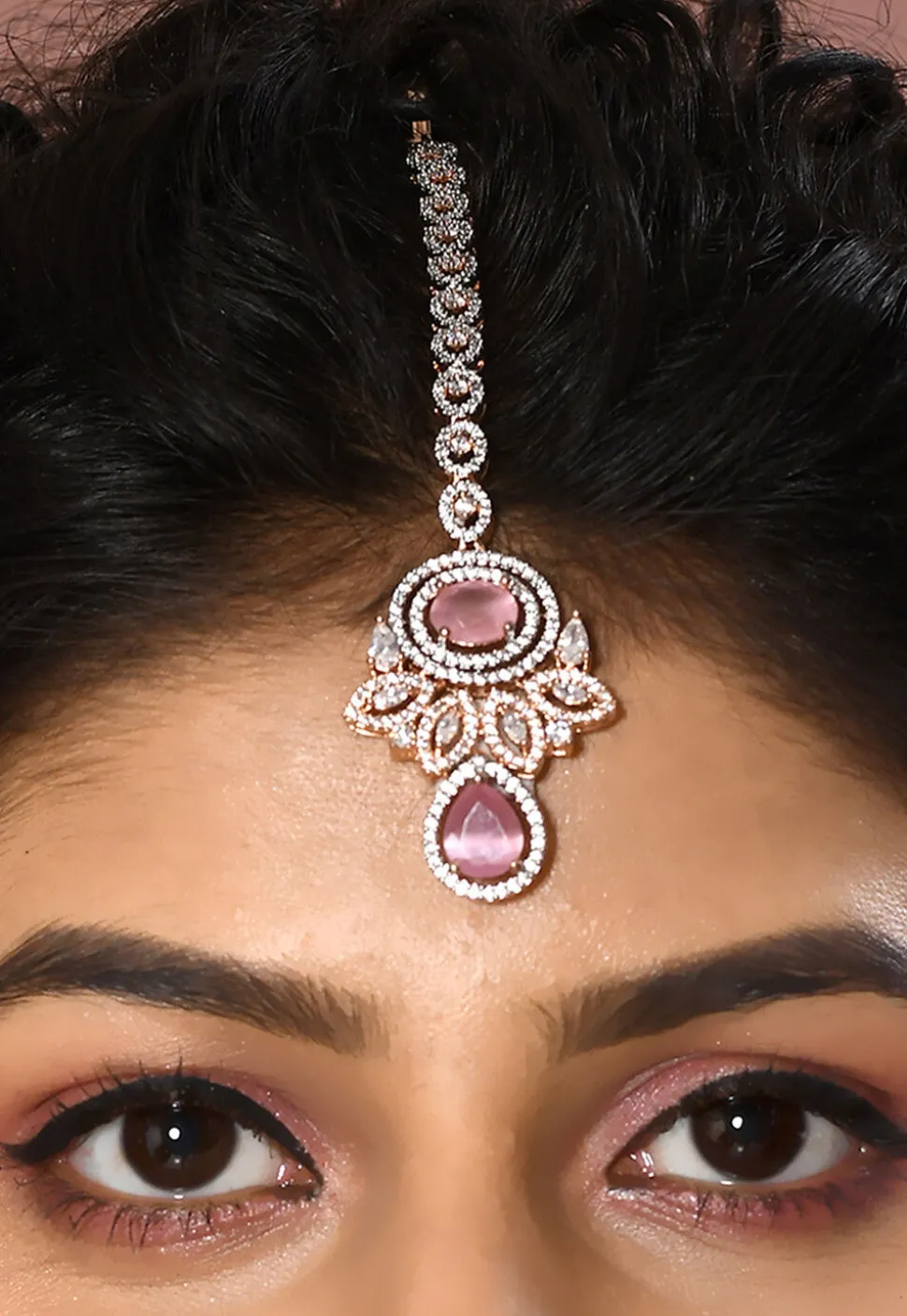 American Diamond Studded Choker Necklace Set