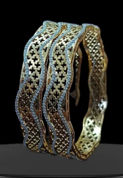 American Diamond Studded Bangle Pair