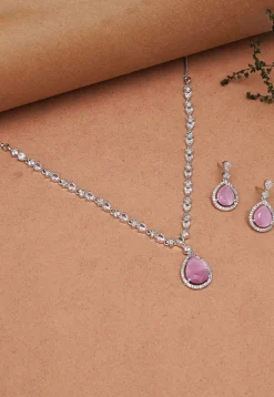 American Diamond Studded Necklace Set